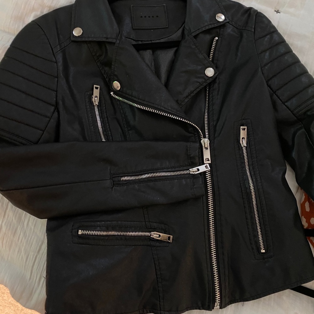 faux leather Moto jacket